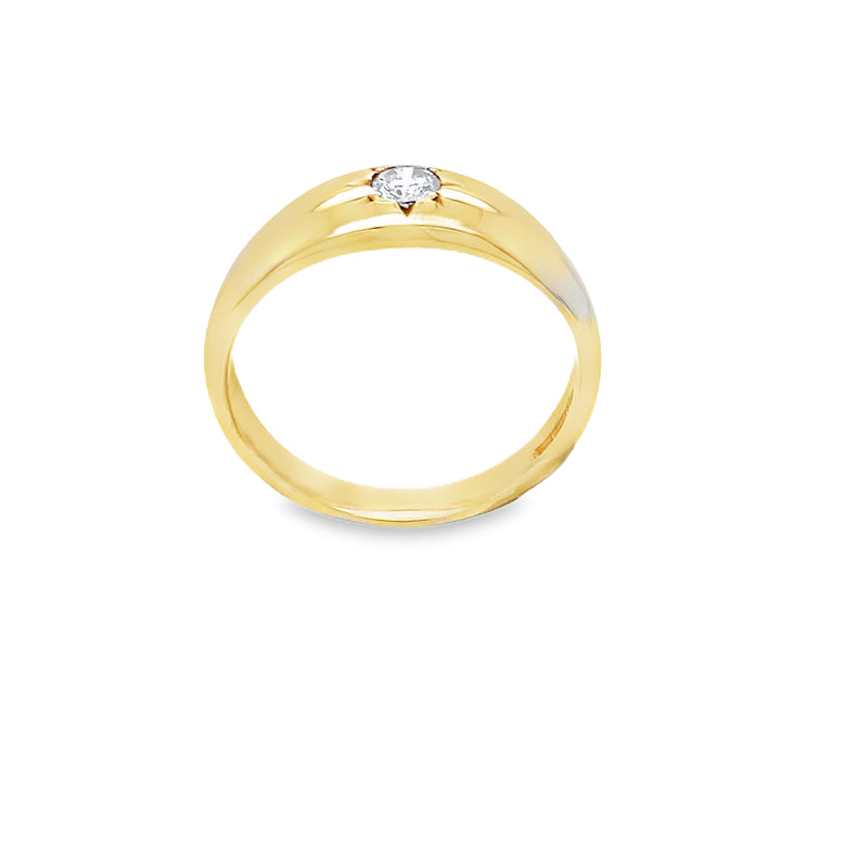 Pre-owned Diamond set Gypsy ring