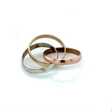 Pre-owned 9ct gold Russian band ring