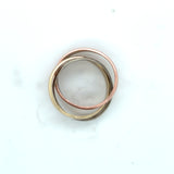 Pre-owned 9ct gold Russian band ring