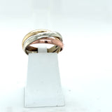 Pre-owned 9ct gold Russian band ring