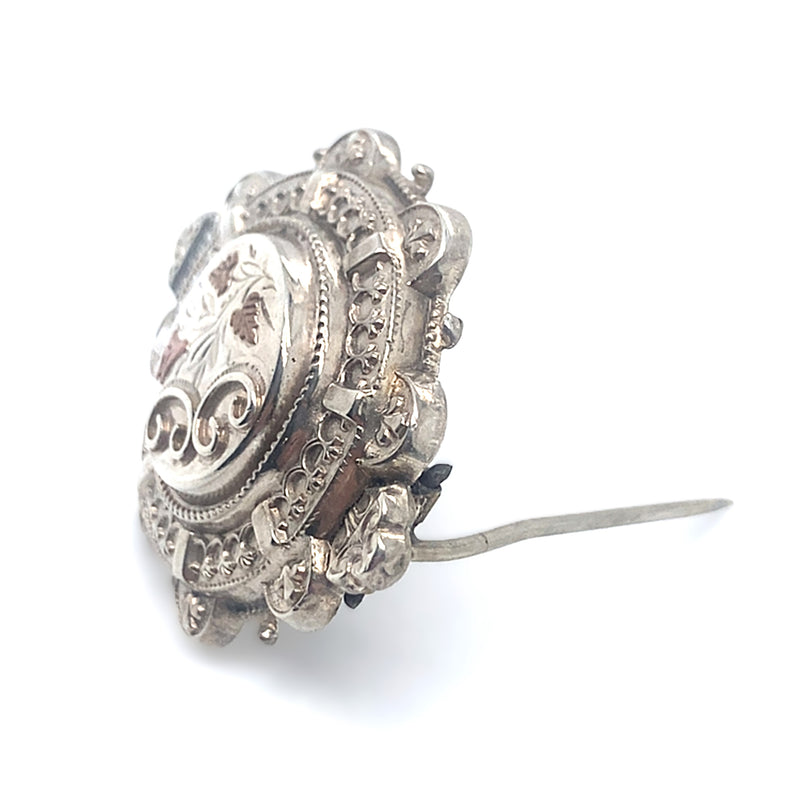 Silver Shield Brooch