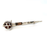 Agate Set Scottish Broadsword Brooch