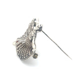 Silver Ballet Dancer Brooch