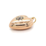 Diamond Set 18ct Gold Heart Shaped Locket