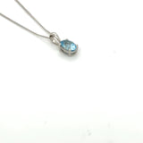 Pre-owned Aquamarine set pendant