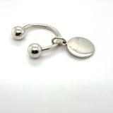 Pre-owned Tiffany Silver Key Ring with Disc