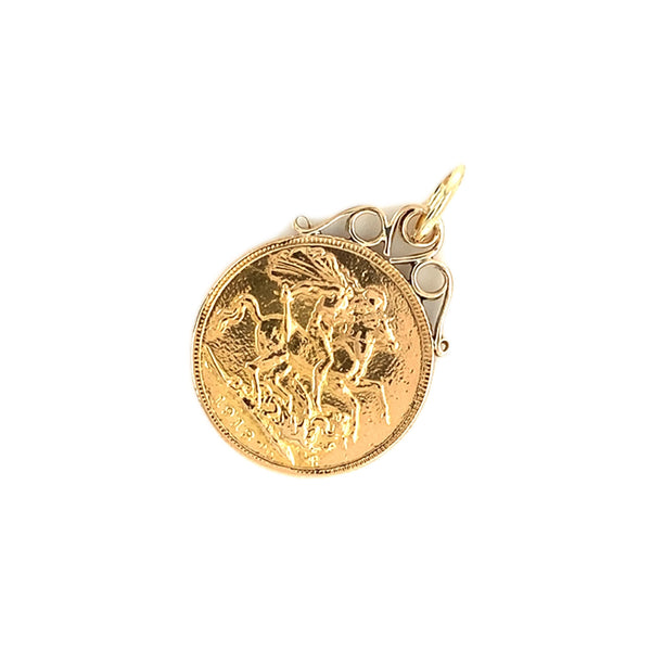 1913 Full Sovereign Coin Pendant