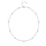 Hot Diamonds - Tender White Topaz Intermittent Necklace