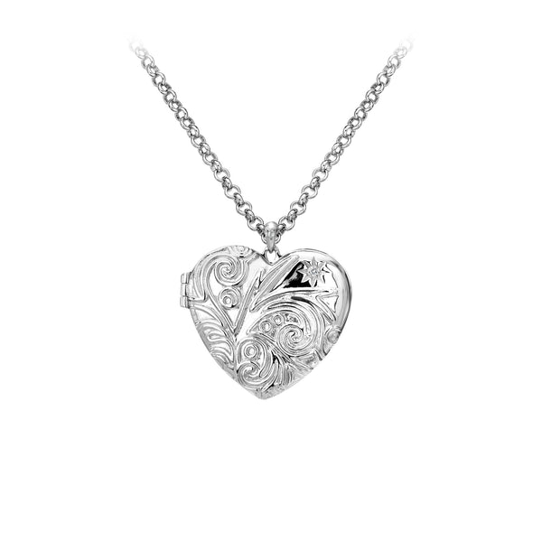 Hot Diamonds - Engraved Heart Locket