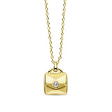 Little Miracles Diamond Pendant - Sterling Silver Gold Plated