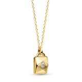 Little Miracles Diamond Pendant - Sterling Silver Gold Plated