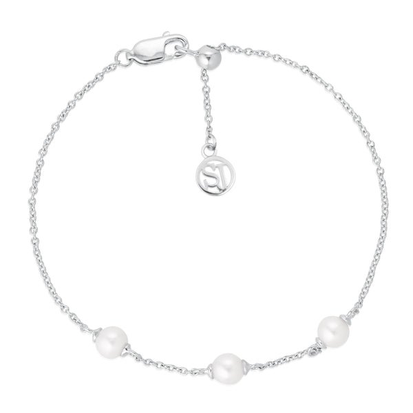 Padua Bracelet - Sterling Silver, with Freshwater Pearl