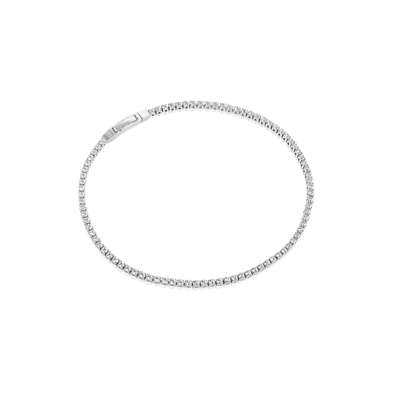 Ellera Bracelet - Sterling Silver, With White Zirconia