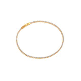 Ellera Bracelet - 18k Gold Plated, With White Zirconia