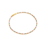 Ellera Bracelet - 18k Gold Plated, With Mutli-Coloured Zirconia