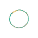 Ellera Grande Bracelet - 18k Gold Plated, With Turquoise Zirconia