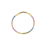 Ellera Grande Bracelet - 18k Gold, With Multi-Coloured Zirconia