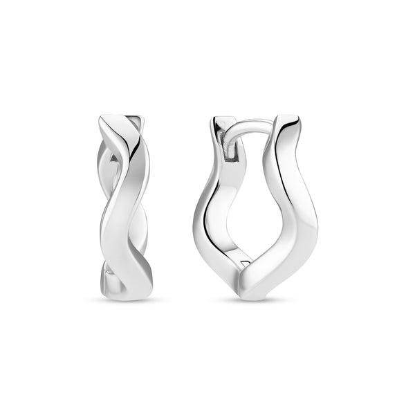 Elera Waves Pianura Medio Earrings - Sterling Silver