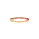 Ellera Ring - 18k Gold Plated, With Gradient Pink Zirconia