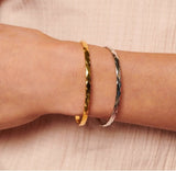 Harlequin Bangle 18ct Gold Plated Sterling Silver