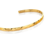 Harlequin Bangle 18ct Gold Plated Sterling Silver
