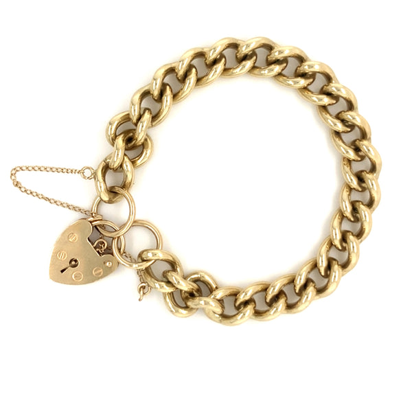 9ct Gold Solid Curb Link Bracelet