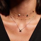 Coupled Two Tone Necklace
