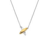 Coupled Two Tone Necklace