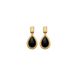 Black Onyx Oval Earrings...SALE