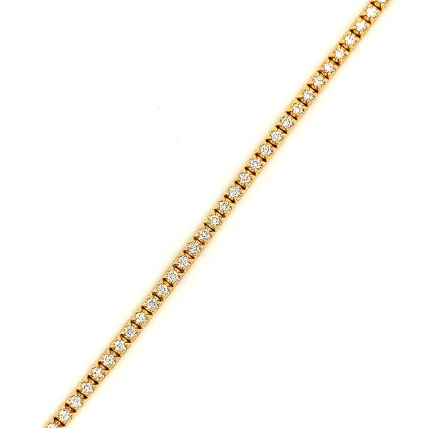 Gold Diamond Line Bracelet