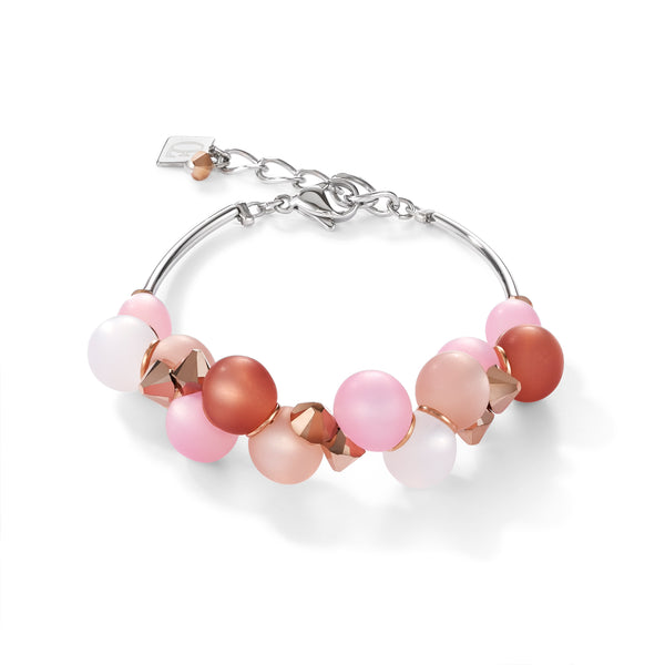 Pink Crystalised Ball Bracelet
