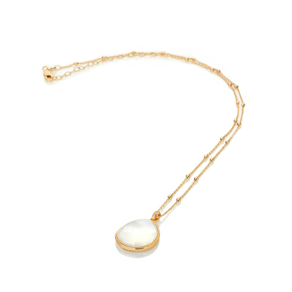 Hot Diamonds X Golden Edit – Mother of Pearl Pendant