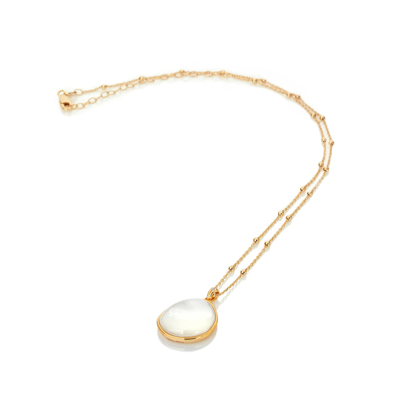 Hot Diamonds X Golden Edit – Mother of Pearl Pendant